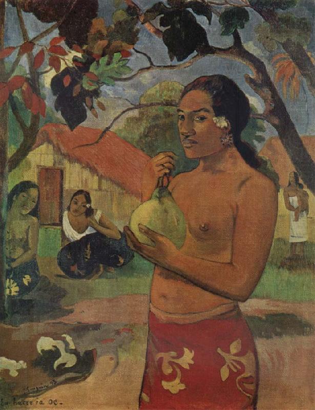 Paul Gauguin Woman Holdinga Fruit china oil painting image